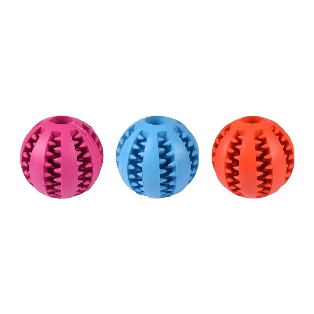 FLMG Rotaļlieta Suņiem Bumba Rubber Dental Dažādas krāsas 7 cm 517809