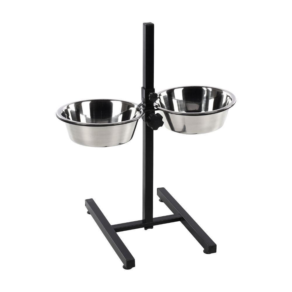 FLMG Statīvs ar Bļodām Suņiem "Otis" 2x21 cm 1.5 L, statīvs H-formas 1030081