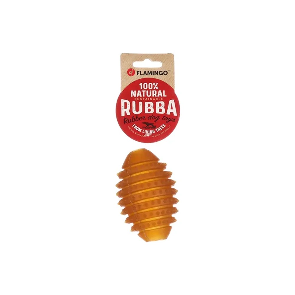 FLMG Rotaļlieta Suņiem dabīga kaučuka Rubba Brūna  10.5x7.2x7.2 cm 522669