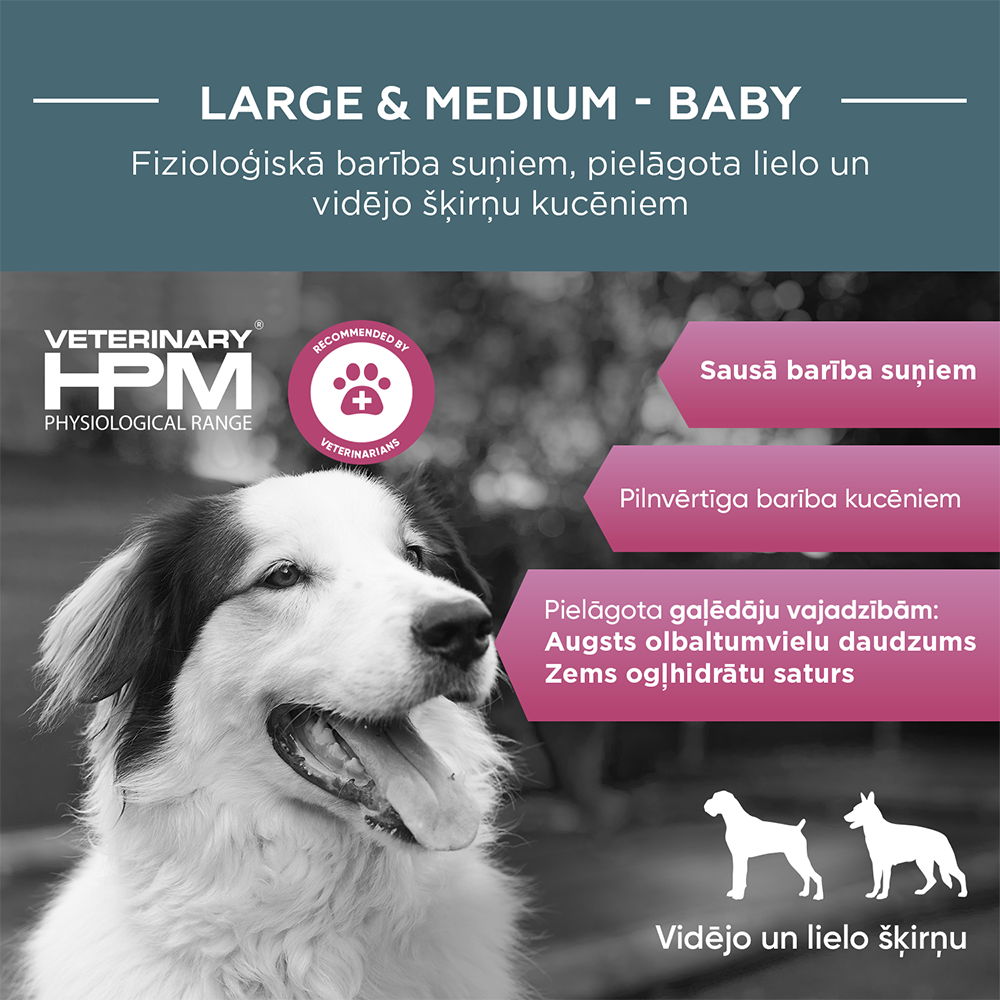 HPM DOG Baby large&medium 7 kg