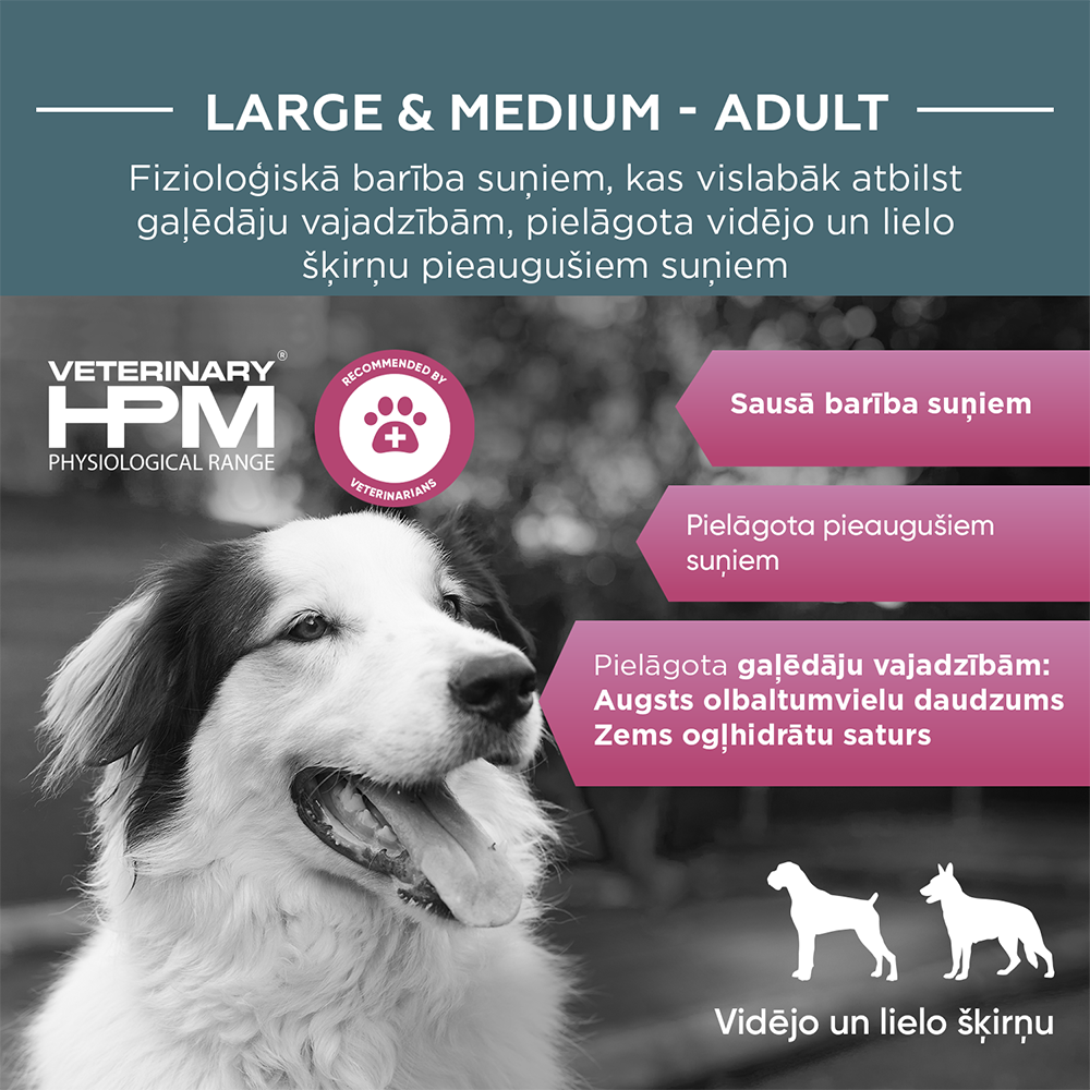 HPM DOG Adult large&medium 16 kg