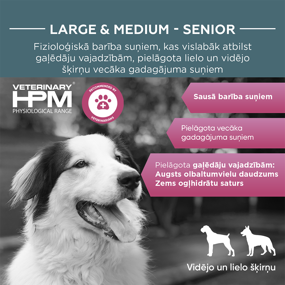 HPM DOG Senior large&medium 3 kg