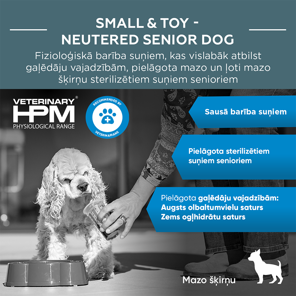 HPM DOG Senior neuter. small&toy 3 kg