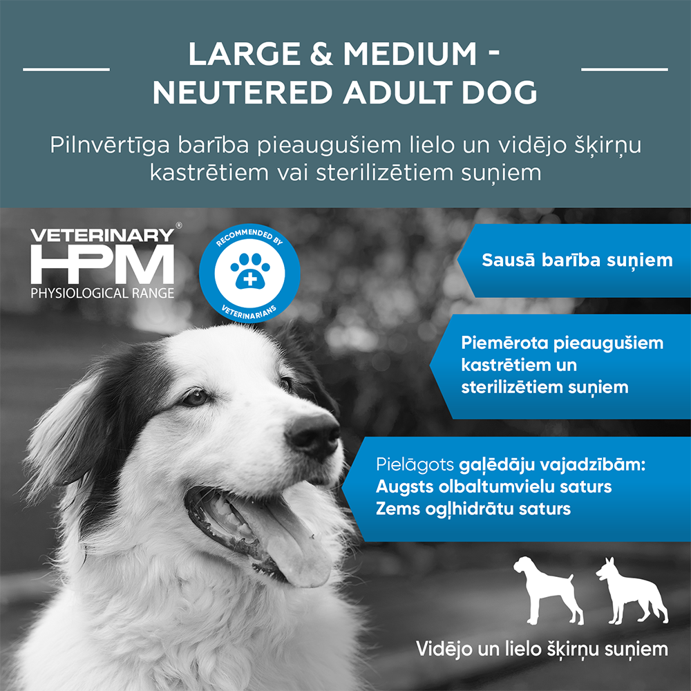 HPM DOG Adult neuter. large&medium 7 kg