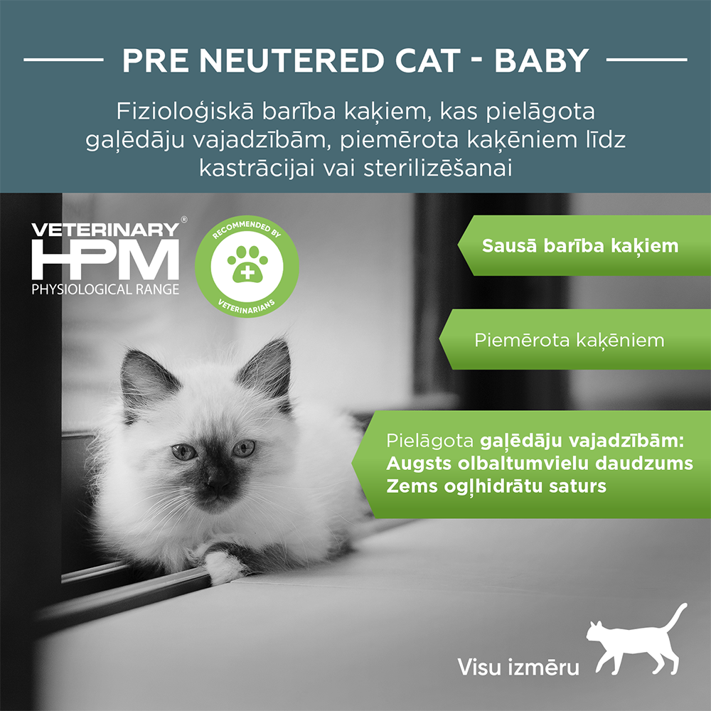 HPM Cat Baby PRE neuter. 0.4 kg