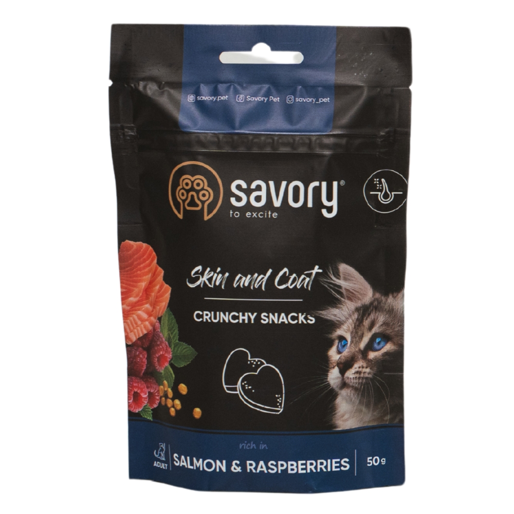 https://admins.bertasnams.lv/storage/media/20421/4820232631386_1_Savory-kārumi-kaķiem-Skin&Coat-Salmon&Raspberries-50-g.jpg