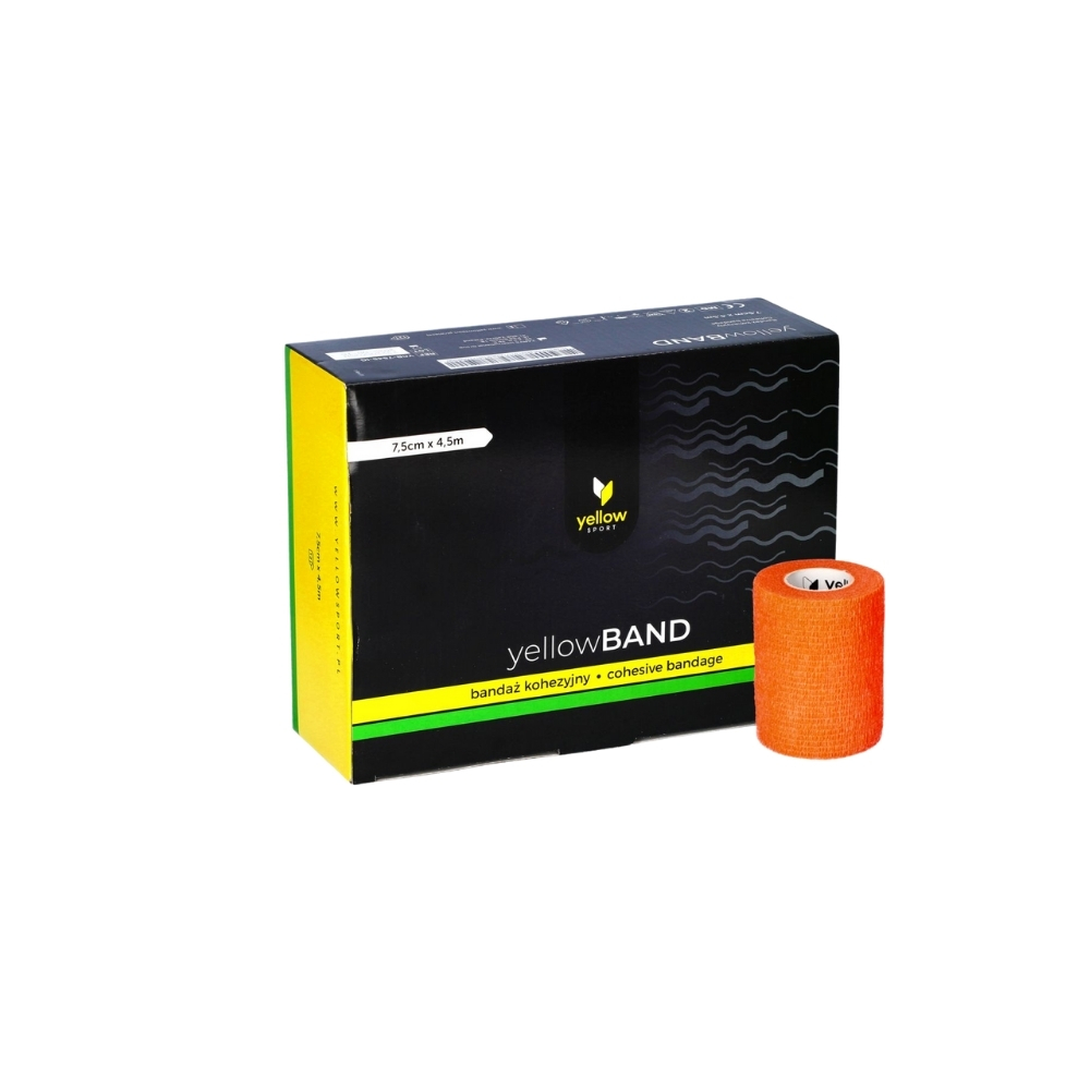 Elastīgā pašlīpošā saite Zarys yellowBAND, nesterila, 7.5cmx4.5m intensive orange N1