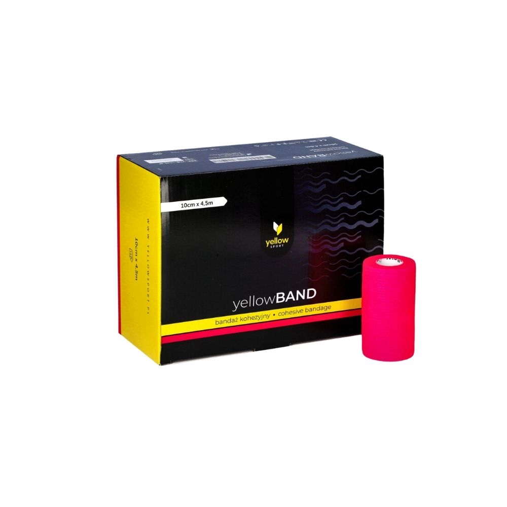 Elastīgā pašlīpošā saite Zarys yellowBAND, nesterila, 10cmx4.5m intensive pink N1