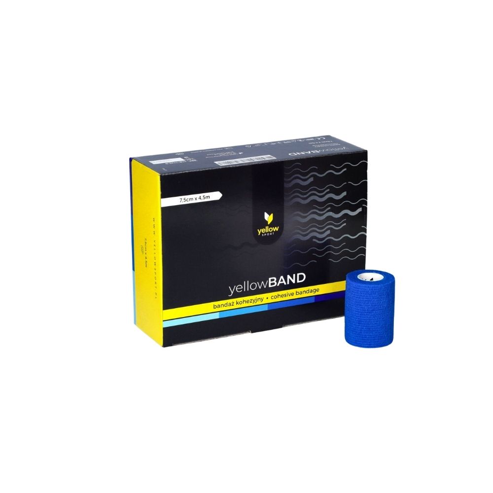 Elastīgā pašlīpošā saite Zarys yellowBAND, nesterila, 7.5cmx4.5m blue N1