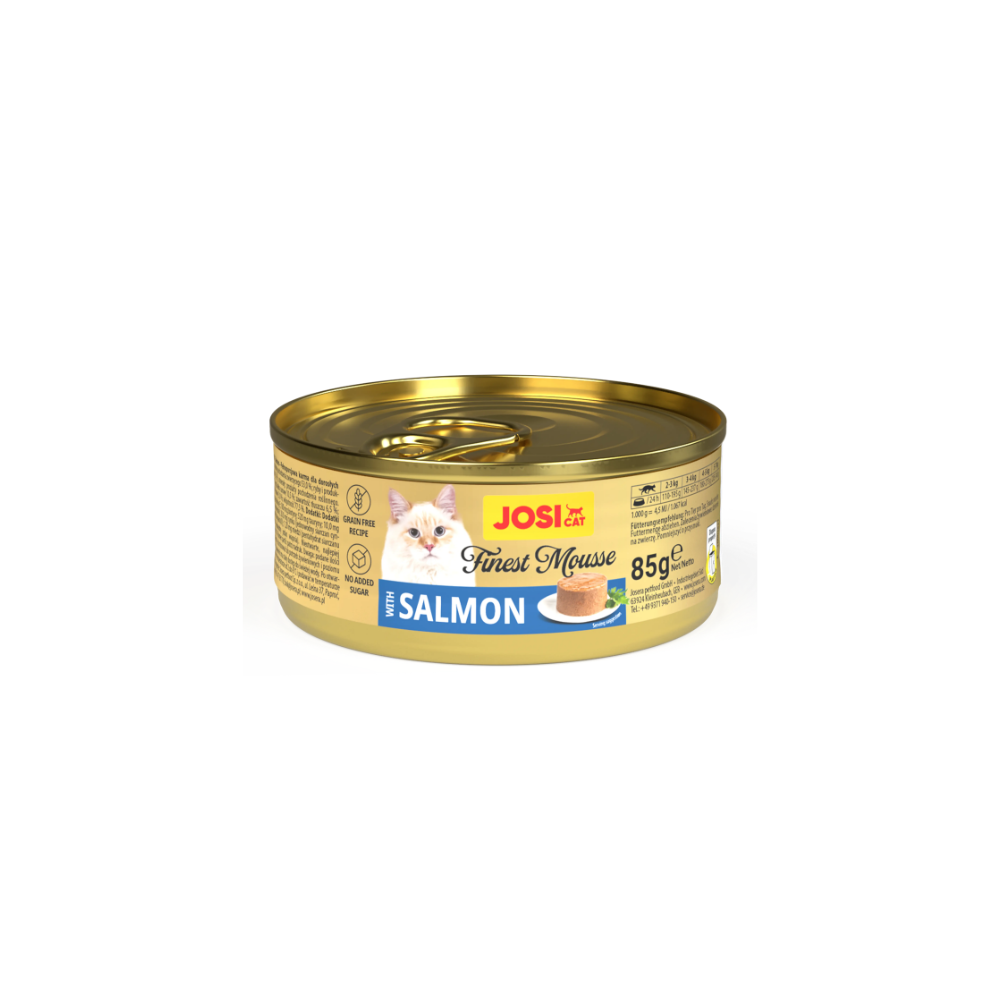 Konservi JOSERA JosiCat Finest Mousse with Salmon 85 g