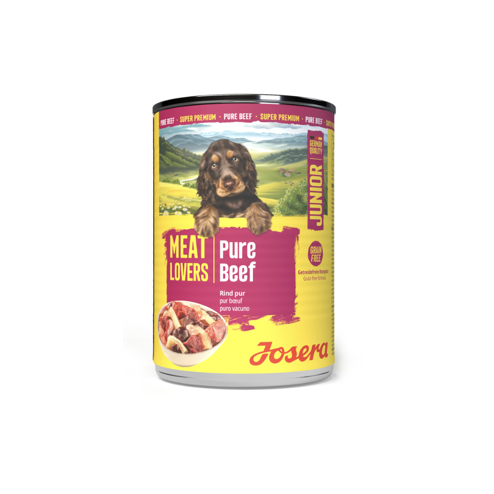 Konservi JOSERA suņiem Meat Lovers Junior Pure Beef 400 g
