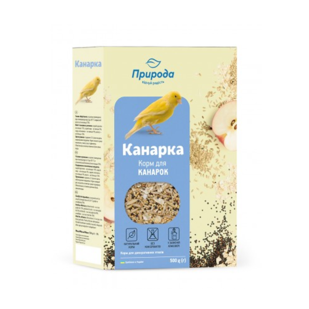 Priroda barība kanārijputniņiem Canary Basic 500 g