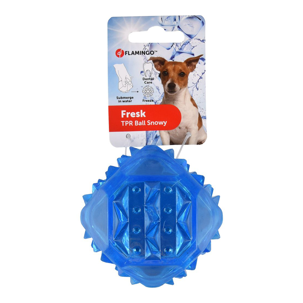 FLMG rotaļlieta suņiem DT TPR Fresk Snowy ball blue 8.3 cm 520574