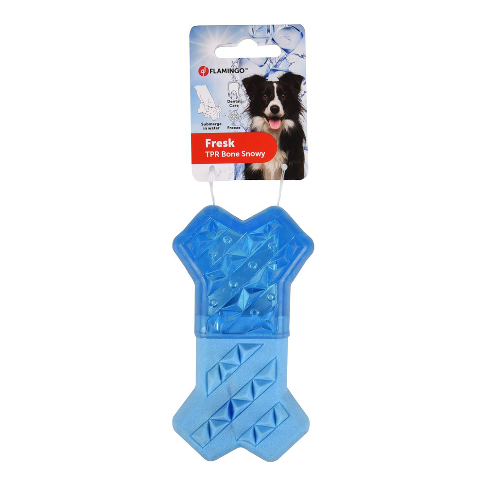 FLMG rotaļlieta suņiem DT TPR Fresk Snowy bone blue 13.3 cm 520575