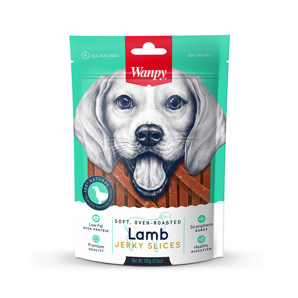 Wanpy Dogs Lamb Jerky Slices 100 g