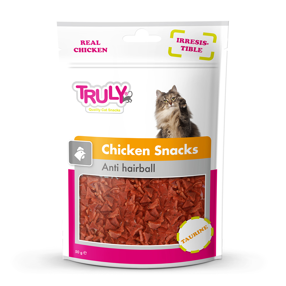 Truly Cats Chicken Snacks "Anti-Hairball" 50 g